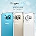 Ringke [Slim] Compatible with Galaxy S6 Case Lightweight & Thin Cover with Screen Protector [Snug-Fit] Advanced Side to Side Edge Coverage Superior Coating PC Hard Skin for Samsung Galaxy S6 - Black