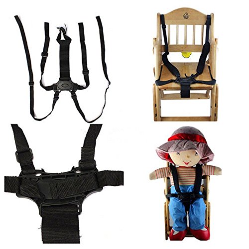 Bargain World Kids Chair Pram Stroller Buggy Baby Seat Safety Fixation Drive Belt Strap Harness Adjustable 5 Point