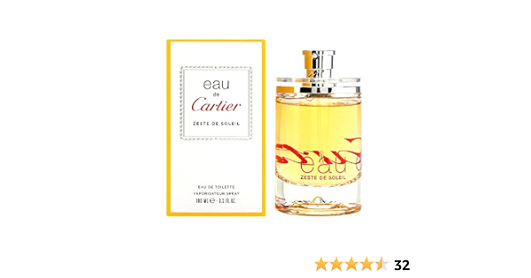 Cartier Zeste de Soleil Eau de Toilette Spray, 100ml : Amazon.com.au: Beauty