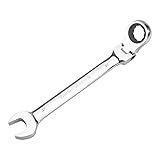 32mm Metric Flex-Head Ratchet Wrench,Box End Head