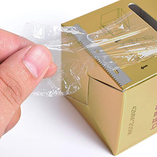 Ownest 4 PCS Disposable Eyebrow Tattoo Plastic Wrap Preservative Film, Professional Eyebrow Lips Permanent Make Up Supplies Wrap Cover Tape Roll