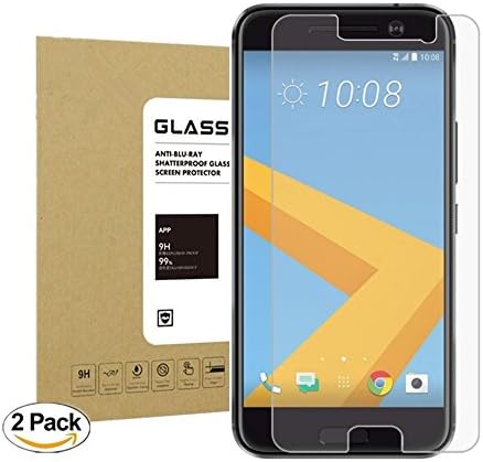 HTC 10 Tempered Screen Protector [2pack] Thierfy [Bubble-Free][Anti-Scratch] 9H Hardness[Scratch Resistant] HD Clear Film Screen Protector for HTC 10