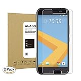 HTC 10 Tempered Screen Protector [2pack] Thierfy [Bubble-Free][Anti-Scratch] 9H Hardness[Scratch Resistant] HD Clear Film Screen Protector for HTC 10