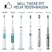 Generic Replacement Toothbrush Heads for Philips Sonicare 2 Series, DiamondClean, ProResults with Travel Caps & Color Coding Rings 4 PCS 