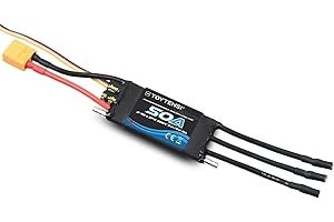 TOYTENSI 50A 2-4S Water Cooling Brushless Marine ESC for RC Boat with 3.5mm Bullet and XT60 connectors