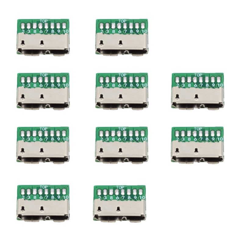 CY Connector 10pcs Micro USB 3.0 10pin Female Socket Receptacle Board Mount SMT Type with PCB for USB Disk DIY OEM