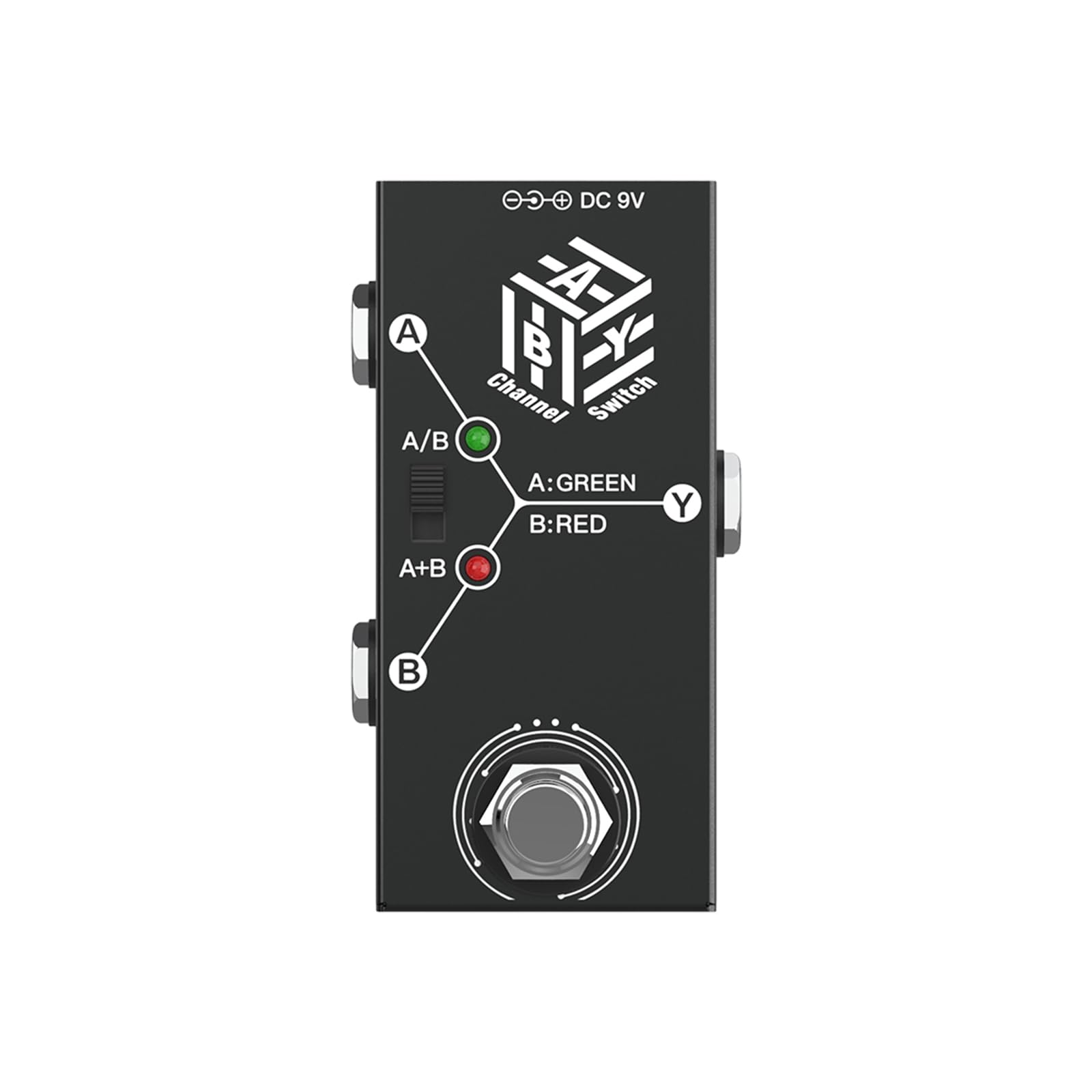 ABY Box Line Selector,SHUAIGUO Guitar Pedals ABY Box Line Selector AB Switch Mini Guitar Effect Pedal Bidirectional Transmission Metal Casing Anti-slip Support A/B or A and B Modes