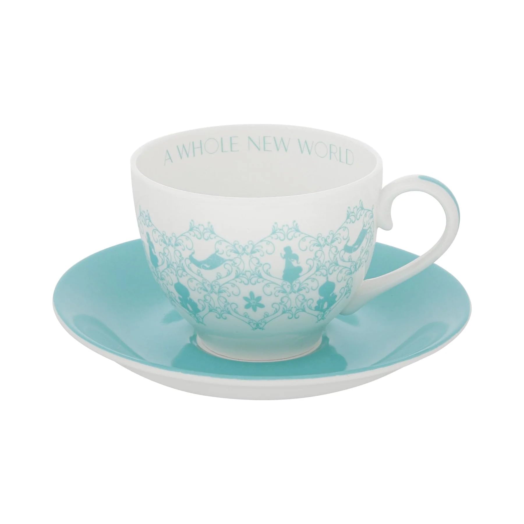 English Ladies Co. Disney Princess Color Story Teacup and Saucer : Jasmine from Aladdin