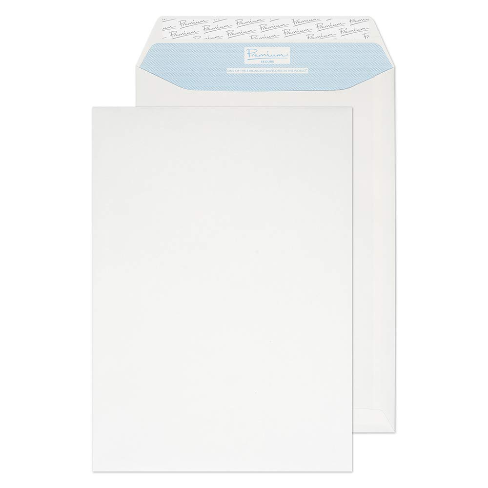Blake Secure C4 324 x 229 mm 125 gsm Tear Resistant Pocket Peel & Seal Envelopes (TR8800) White - Pack of 125