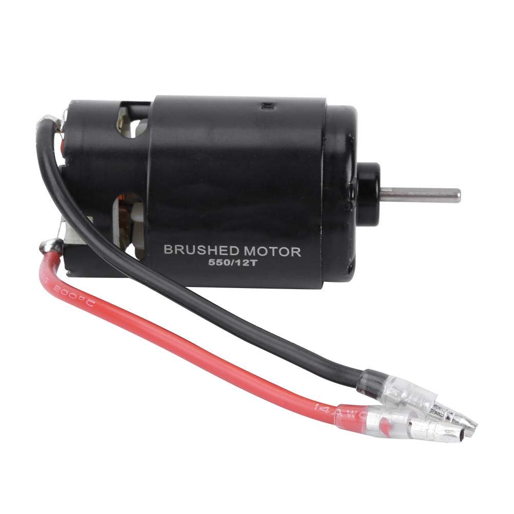 Keenso 550 Carbon Brushed Motor, Carbon Brushed Motor for 1/10 RC Model Car(21T) Car accessories