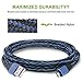 Micro USB Cable, USB to Micro USB Android Charger Cord, High Speed Charging Cable for Android Smartphones, Tablets, MP3, XBOX, PS4 and More 3Pack 6ft (Navy Blue)