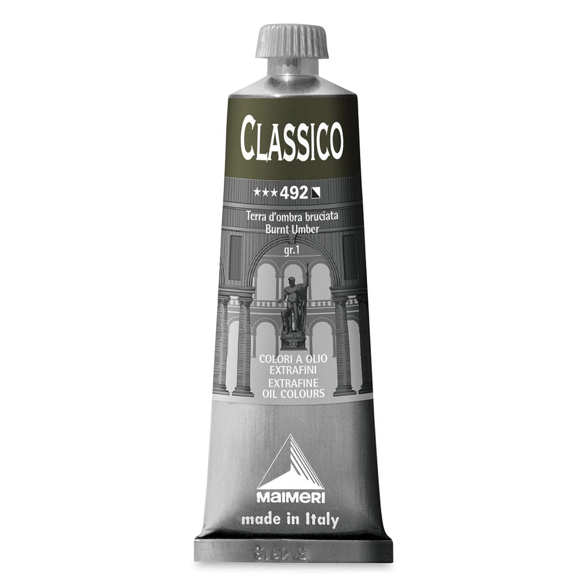 MAIMERI Classico 60 ml, Extra Fine Artist Oil Colour, Burnt Umber — image 1