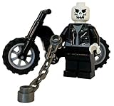 Ghost Rider - LEGO Custom Minifigure with Chain Whip and Motorcycle