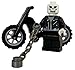 Ghost Rider - LEGO Custom Minifigure with Chain Whip and Motorcycle