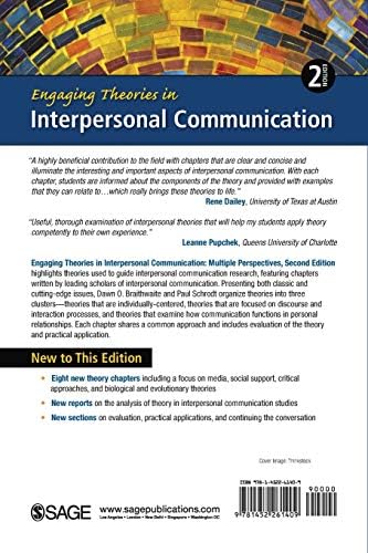 Engaging Theories In Interpersonal Communication Multiple Perspectives Braithwaite Dawn O Schrodt Paul Amazon Sg Books