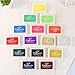 DTOL Set 15 Pcs Craft Ink Pad Korea Stamps Partner DIY Color,15 Color Rubber Stamps Craft Ink Pad for Paper Fabric Wood
