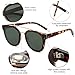 SOJOS Fashion Square Oversized Sunglasses for Women Mirrored Lens SJ2038 with Gold Rim/G15 Lens