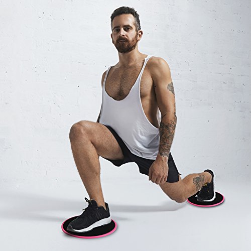 Exercise Sliders Fitness, Dual Sides Strength Slides Workout Slider Gliding Discs for Exercise Equipment Core Discs Sliders Perfect Used on Carpet or Hard Floors