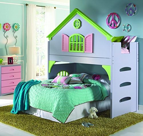 Doll House Loft Beds for Girls & Free Storage Pockets