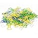 Coolrunner 100pcs Bone Shape Multicolor Metal Paper Clips (Bone-Shaped 100 PCS)