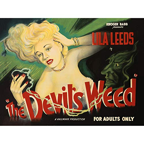 The Devils Weed Reefer Poster Art Print Canvas Premium Wall Decor Poster