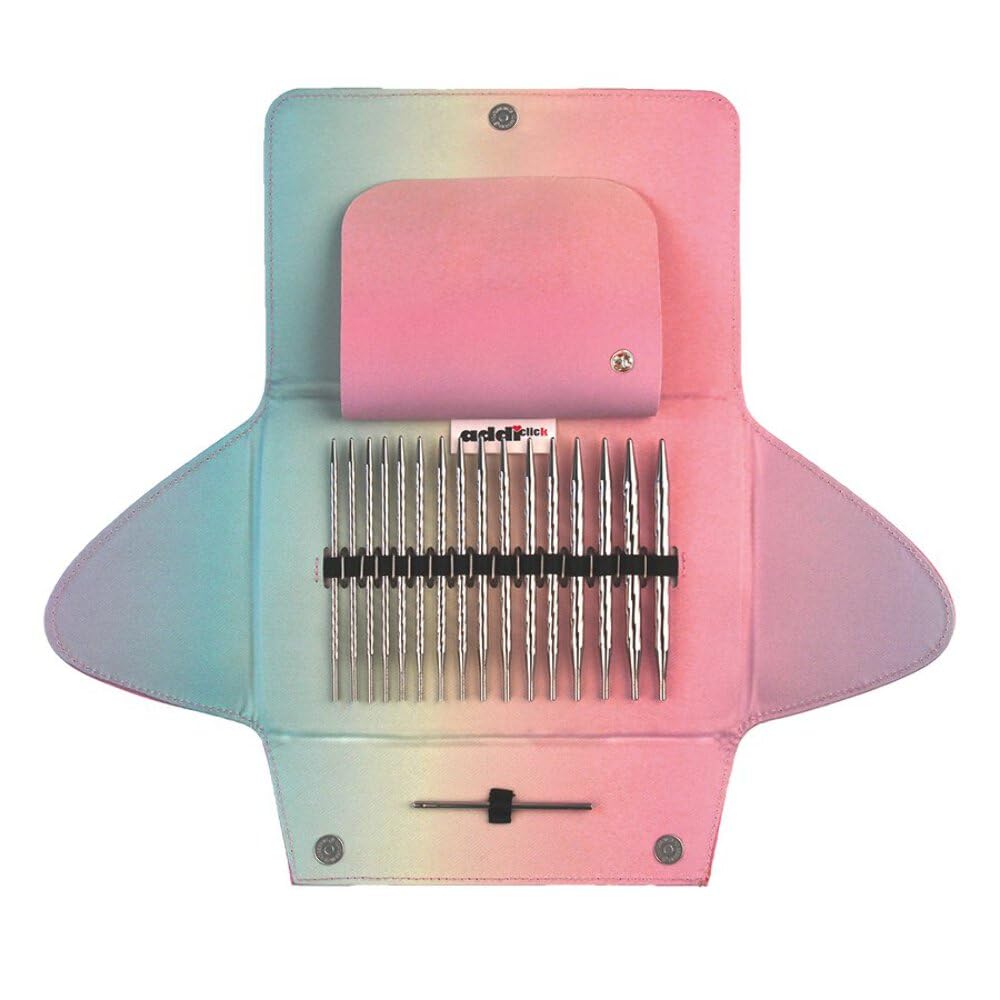 addi Click Unicorn Lace Long Circular Knitting Needle Tips Set - Click Unicorn Lace Long Circular Knitting Needle Tips Set