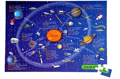 The Purple Cow Mapedia Solar System Map Puzzle Maps Game Set For Kids For Both At Home On The Go A Puzzle Of 100piece