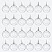 NewDreamWorld Package of 24 Clear Glass Orbs Terrarium Hanging Glass Candle Holders 8 cm Tea Light Holders Use for Succulent Gardening or Wedding Decorations