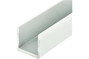 Outwater White Finish 3/4'' ''No Bow'' Aluminum U-Channel 48'' Length (Pack of 2) Shf-A750-Wh C-Channel