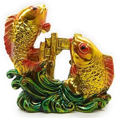 Paradigm Pictures fengshui Arowana Fish for Wealth Office Table Living Room Decoration Items
