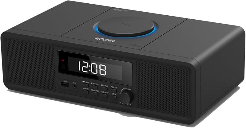 Roxel RCD-330BT All-in-One Mini System CD USB Bluetooth FM Wireless Charger