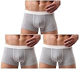 Astarin Mens Modal Colorful Underwear Soft Boxer Briefs (Medium, Gray3)