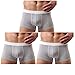 Astarin Mens Modal Colorful Underwear Soft Boxer Briefs (Medium, Gray3)