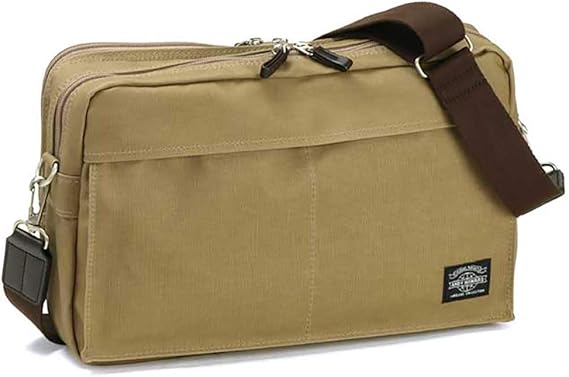 Amazon メンズ 男性用 紳士 肩掛けカバン アンディハワード 帆布コートシリーズ ショルダーバッグ ベージュ ショルダーバッグ