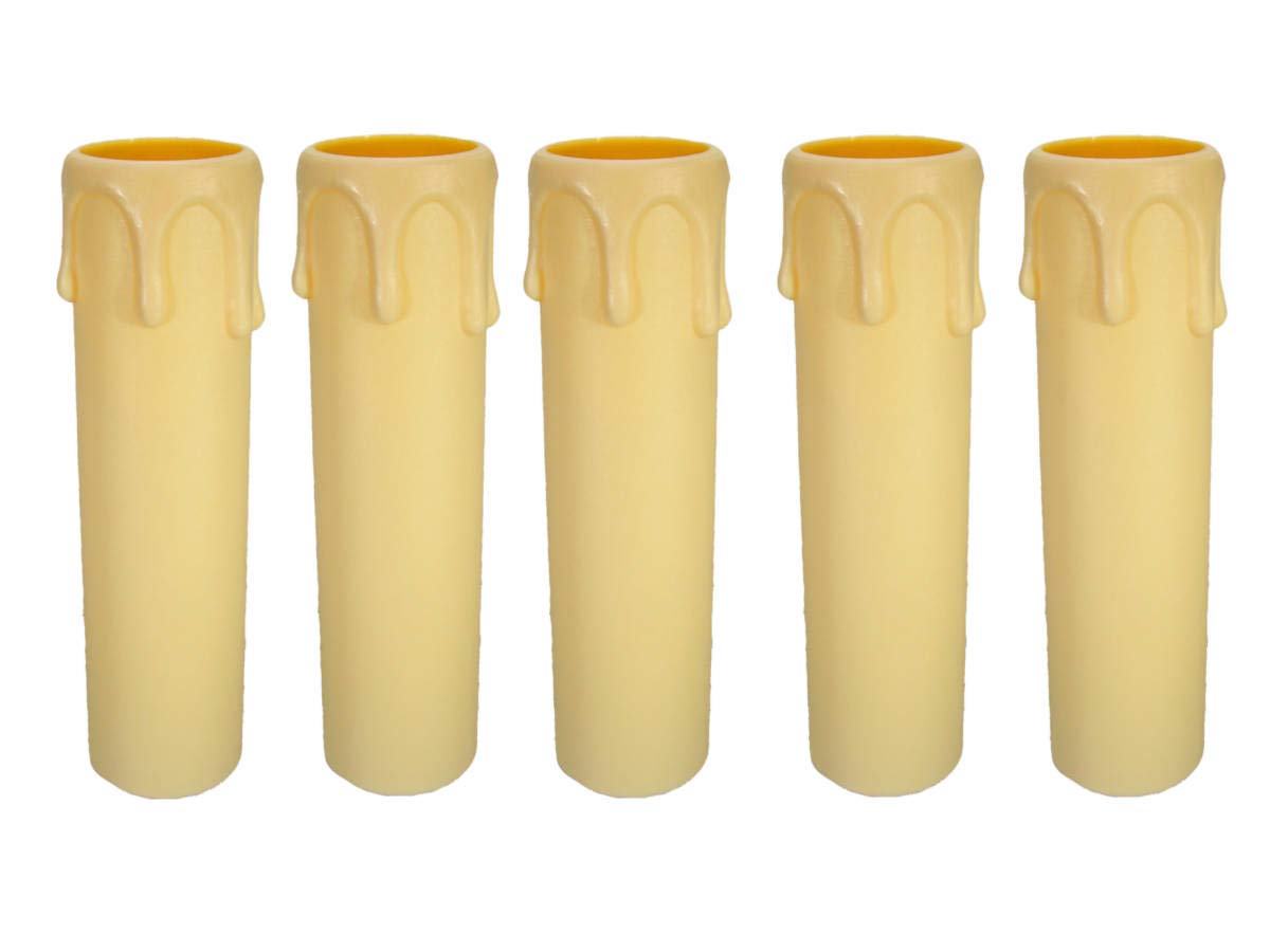 AMBROS-Kristall E14 Candle Light Bulb Holder Diameter 24 mm 100 Plastic Champagne ~ Ivory/26 mm