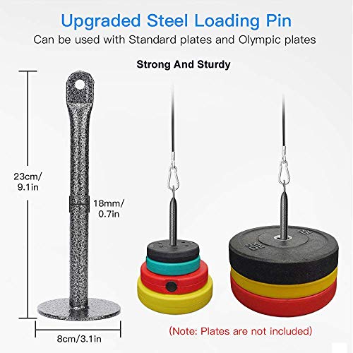 Linsam-Tricep-Pulley-SystemCable-Pulley-for-ArmMuscleShoulderForearm-Strength-TrainingWeight-Trainingwith-Loading-Pinfor-DIY-Home-Garage-Gym-Fitness-Equipments