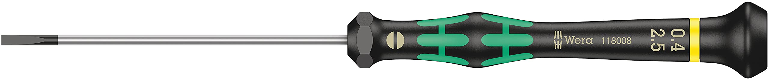 Wera Kraftform 2035 Micro Screwdriver - Slotted Tip 2.5 Mm