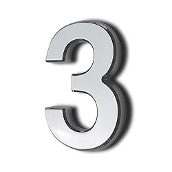 4 Inch Mailbox Numbers 3, Door Address Number