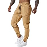 GM MGBOYGYM Mens Active Athletic Workout Jogger Sweatpants for Men with Zipper Pocket and Drawstring Size S-2XL