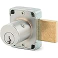 Olympus Lock 100DR Deadbolt Lock | 7/8” Chrome Key US26D | NATL KA101 Easily Rekeyable Cabinet Door Lock, Keyed Alike | Grade 1 Door Locks with Keys | Deadbolt Cabinet Locks | Cabinet Lock for Doors