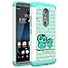 ZTE Axon 7 Case, Vfunn [Shock Absorption] Studded Rhinestone Bling Hybrid Dual Layer Armor Slim Defender Protective Case Cover For ZTE Axon 7 (Owl)