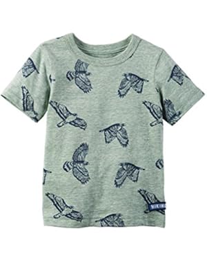 Carter's Boy Short Sleeve Eagle Graphic Tee; Green (5T)
