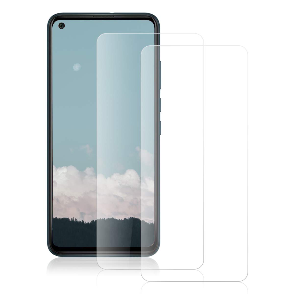 ROVLAK Screen Protector for Wiko View 5 Tempered Glass Screen Protector 2-Pack HD 2.5D 9H Protective Film Protection Anti-Fingerprint Bubble-Free Glass Protector for Wiko View 5