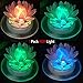 pearlstar Solar Pond Lights Waterproof LED RGB Solar Floating Lights Swimming Pool Pond Floating Night Light Decorations (1 Pcs Lotus)