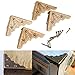 16Pcs Antique Brass Jewelry Box Corner Chest Corner Protector Guard Edge Cover-1.26