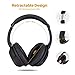 Active Noise Cancelling Bluetooth Headphones, ANCDEEP Ancone HiFi Stereo Deep Bass Over Ear Wireless Headphones with Built-in Microphone and Carrying case for iPhone/Android/PC/TV(Black)