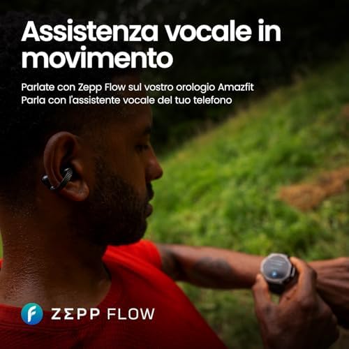 Up Cuffie Bluetooth, Auricolari Open-Ear Wireless con Controllo Touch, Resistenza all’Acqua IPX4 e al Sudore, Riduzione Rumori con AI, Ideali per Sport e Corsa,Compatibili con Android e iPhone