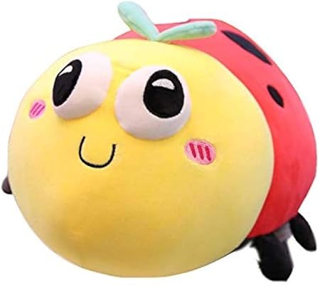 Amazon Hnzs かわいいてんとう虫ぬいぐるみぬいぐるみ枕クリエイティブドールスーパーソフトソファ装飾枕子供キッズおもちゃ1ピース40cm ぬいぐるみ おもちゃ