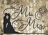 Mr. & Mrs.: Wedding Guest Book Romantic Design for
