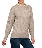 Wool Overs Women's Pure Wool Aran Sweater
